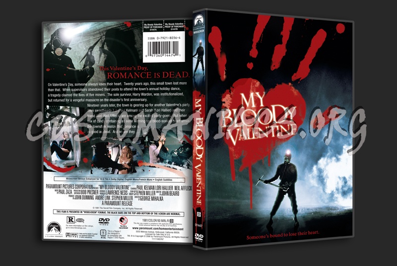 My Bloody Valentine (1981) dvd cover