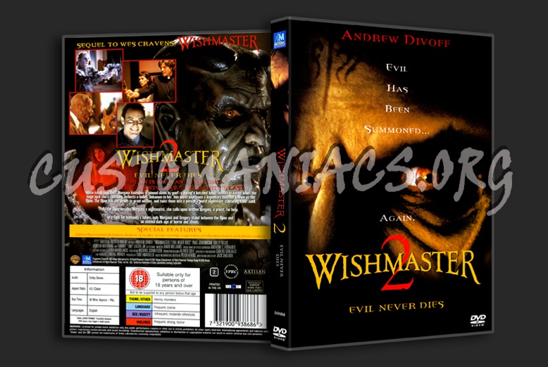 Wishmaster 2 dvd cover
