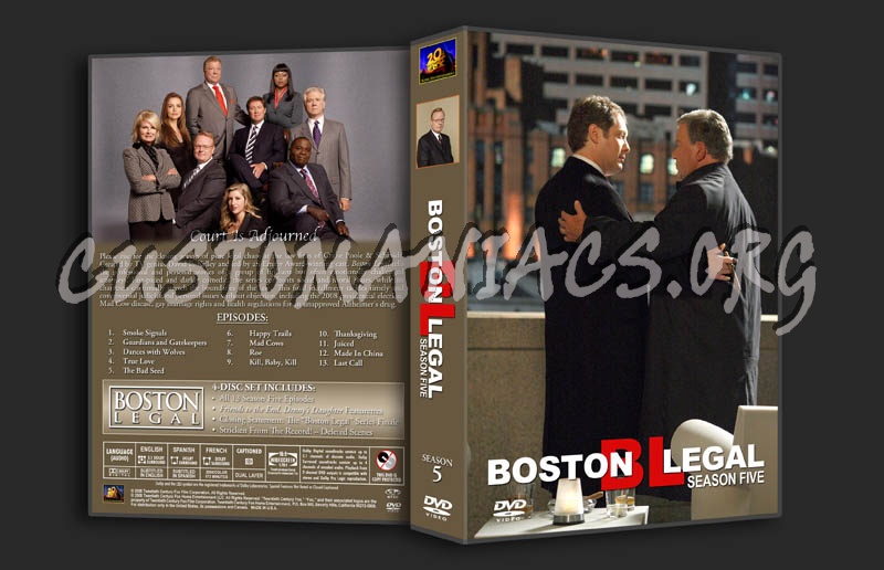 Boston Legal Season 5 dvd cover