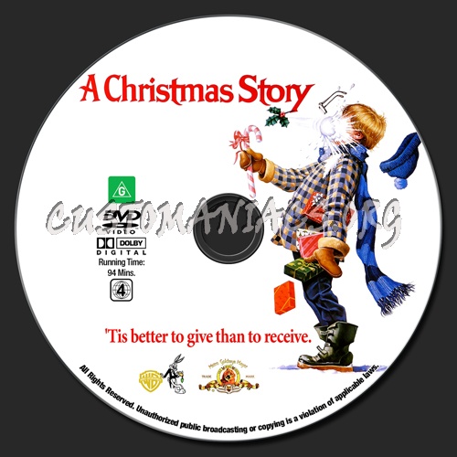 A Christmas Story dvd label