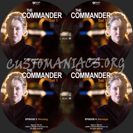 The Commander Set 1 dvd label