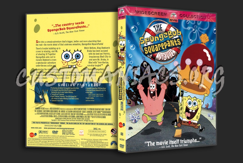 The Spongebob Squarepants Movie dvd cover