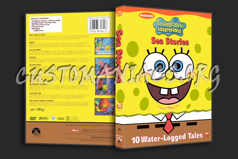 Spongebob Squarepants, Sea Stories dvd cover