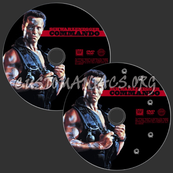 Commando dvd label
