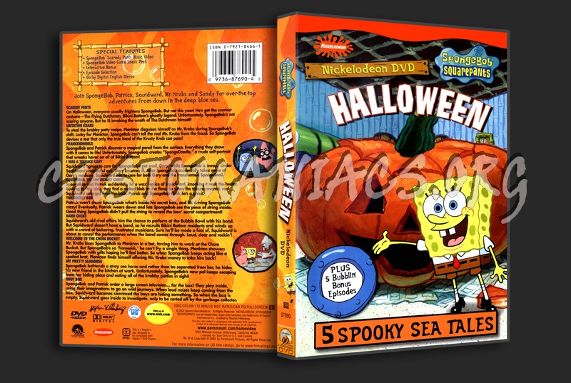 Spongebob Squarepants, Halloween dvd cover