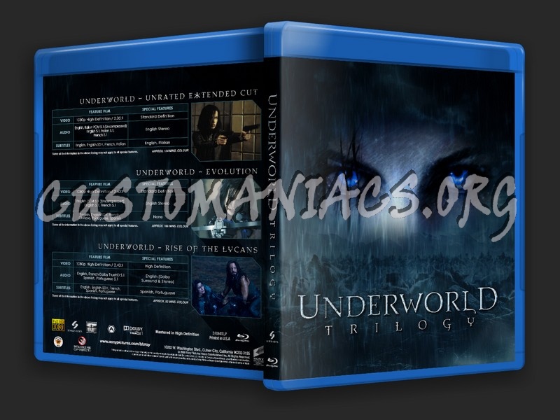 Underworld Trilogy blu-ray cover