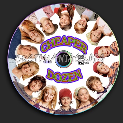 Cheaper by the Dozen dvd label