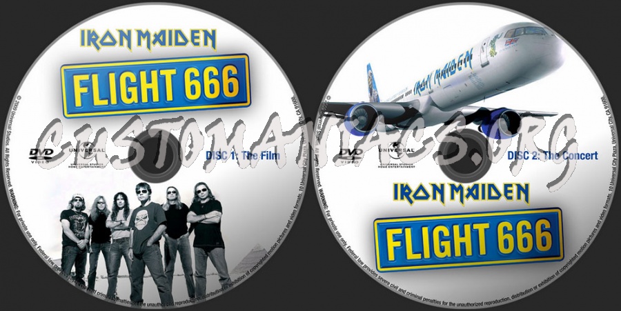 Iron Maiden - Flight 666 dvd label