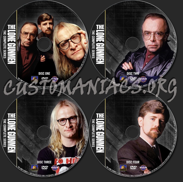 The Lone Gunmen - TV Collection dvd label