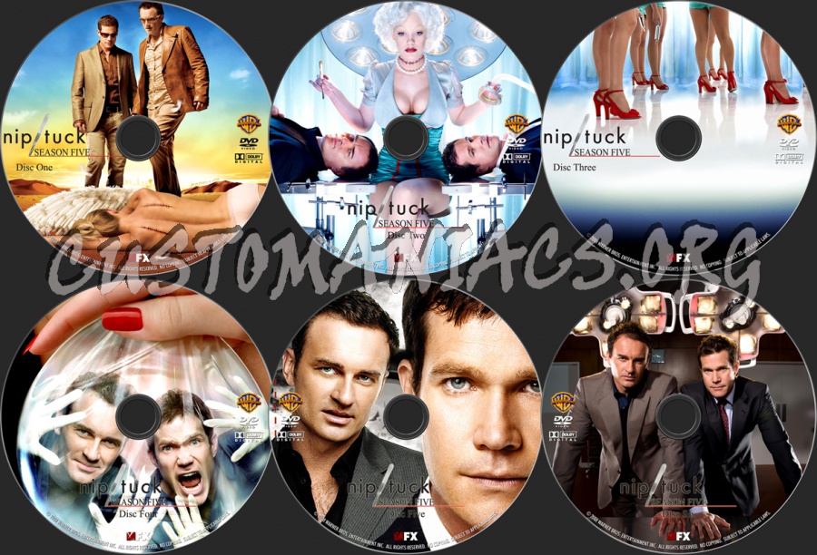 Nip Tuck Season 5 dvd label