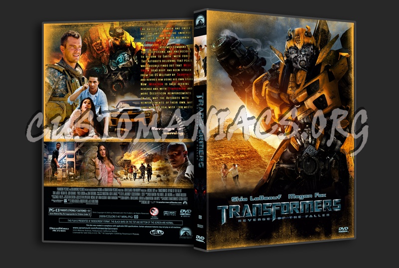 Transformers Revenge of the Fallen dvd cover