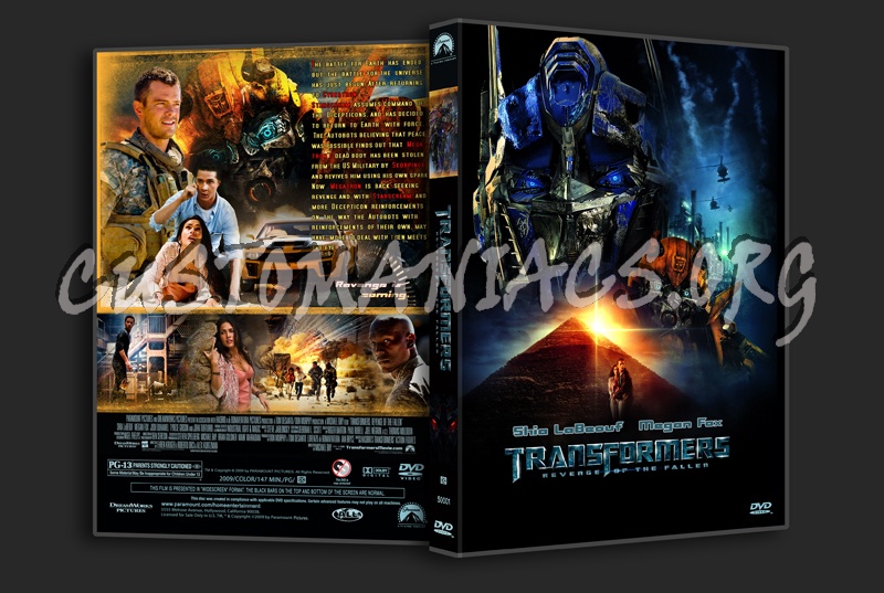 Transformers Revenge of the Fallen dvd cover