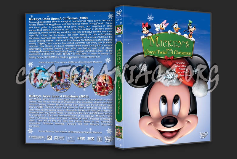Mickey's Once/Twice Upon A Christmas Double Feature dvd cover