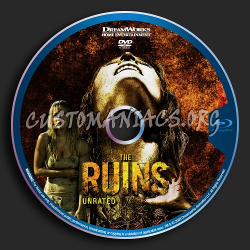 The Ruins blu-ray label