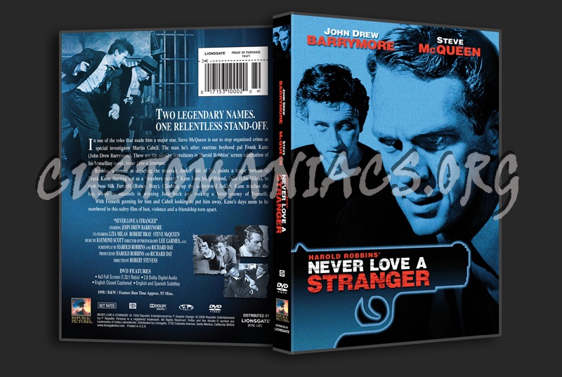 Never Love a Stranger dvd cover