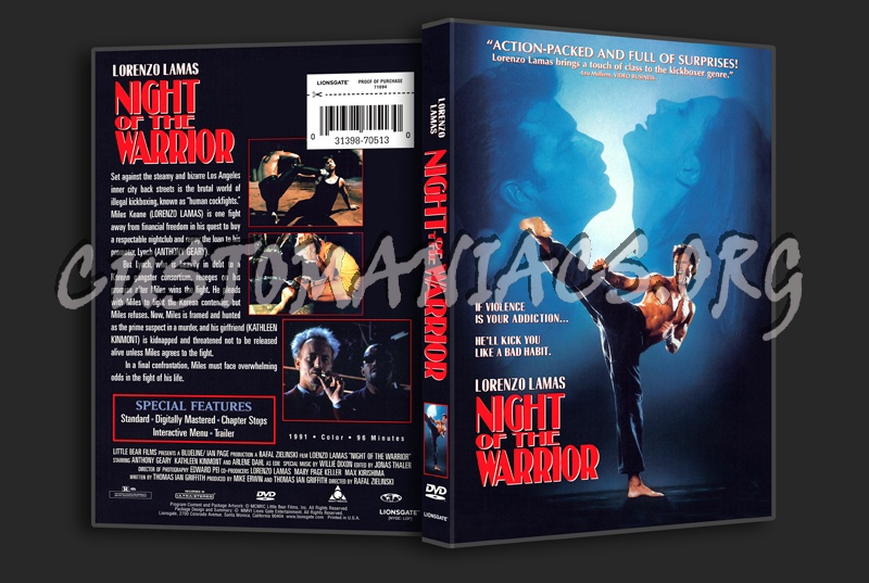 Night of the Warrior dvd cover