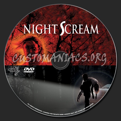 Night Scream dvd label