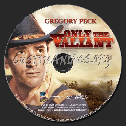 Only the Valiant dvd label