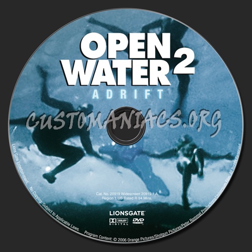 Open Water 2 Adrift dvd label