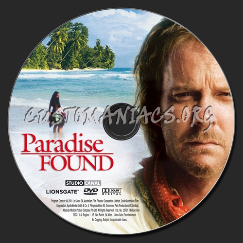 Paradise Found dvd label
