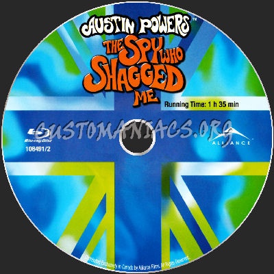 Austin Powers The Spy Who Shagged Me blu-ray label