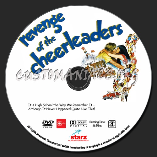 Revenge Of The Cheerleaders dvd label