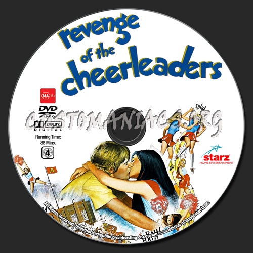Revenge Of The Cheerleaders dvd label