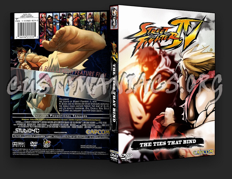 Street Fighter 4 The Ties That Bind dvd cover