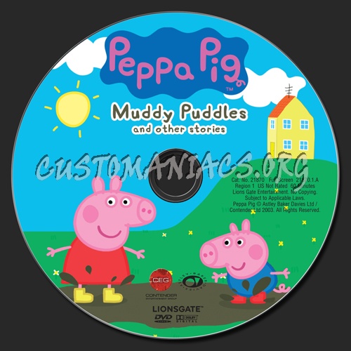 Peppa Pig: Muddy Puddles and Other Stories dvd label