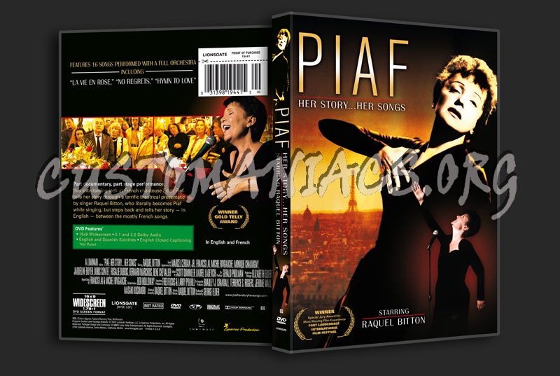 Piaf Her Story Her Songs dvd cover