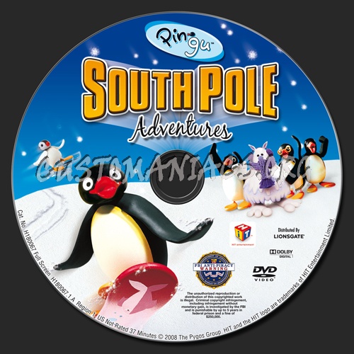 Pingu Southpole Adventures dvd label