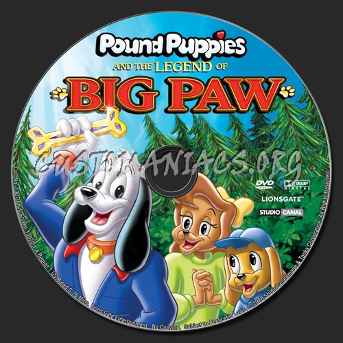 Pound Puppies and the Legend of Big Paw dvd label