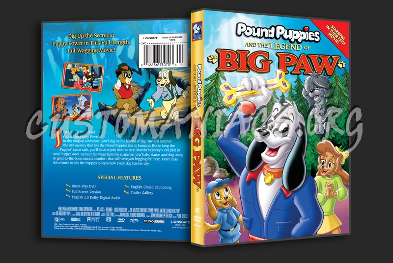 Pound Puppies and the Legend of Big Paw dvd cover