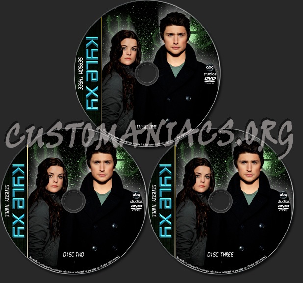 Kyle XY Season Three dvd label