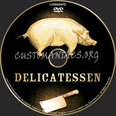 Delicatessen dvd label