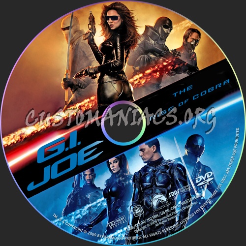 G.I. Joe The Rise Of Cobra dvd label
