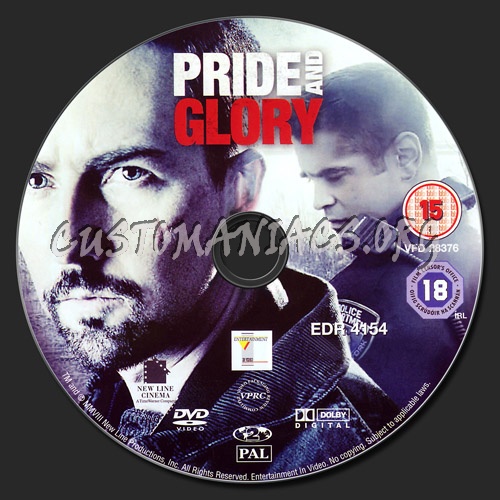 Pride and Glory dvd label