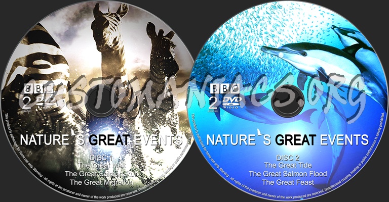 Nature's great events dvd label