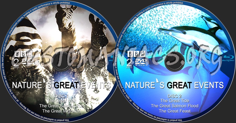 Nature's great events blu-ray label