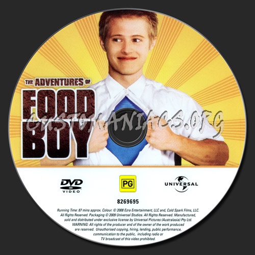 The Adventures Of Food Boy dvd label