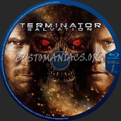 Terminator Salvation blu-ray label