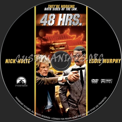 48 Hours dvd label