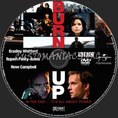 Burn Up dvd label