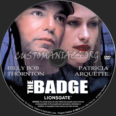 The Badge dvd label