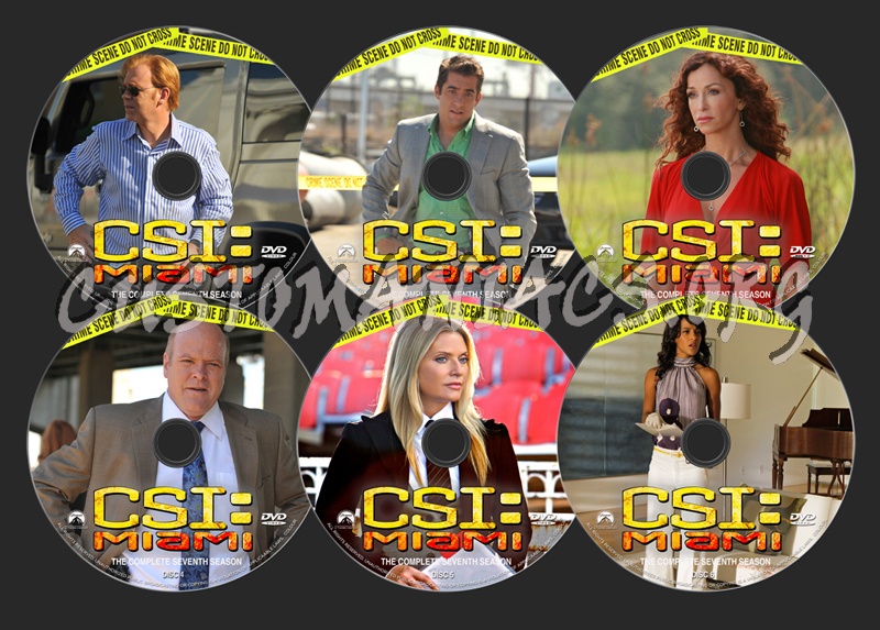 CSI Miami Season 7 dvd label