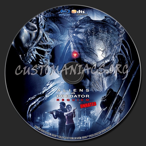 Aliens vs Predator blu-ray label