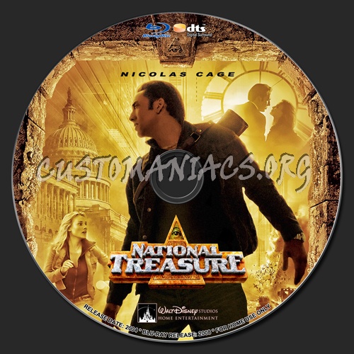 National Treasure blu-ray label