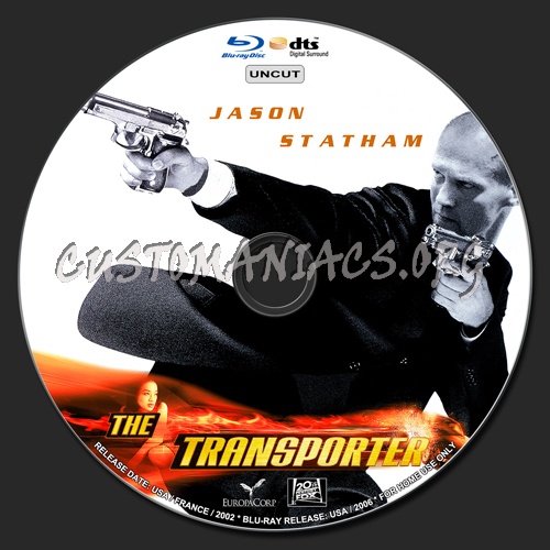 The Transporter blu-ray label