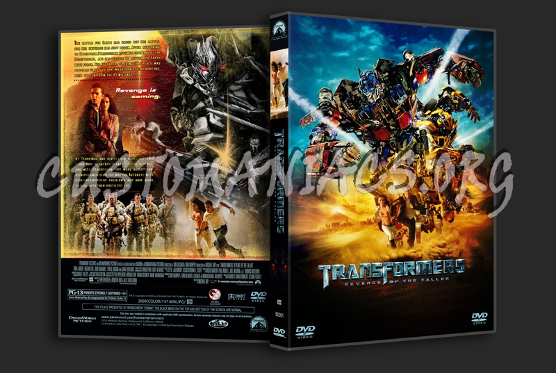 Transformers Revenge of the Fallen dvd cover