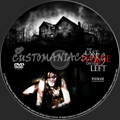 The Last House on the Left dvd label